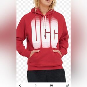 UGG Vibrant Red Fleece Hoodie